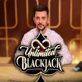 Unlimited Blackjack online game logo by Ezugi on wbetzz.nl